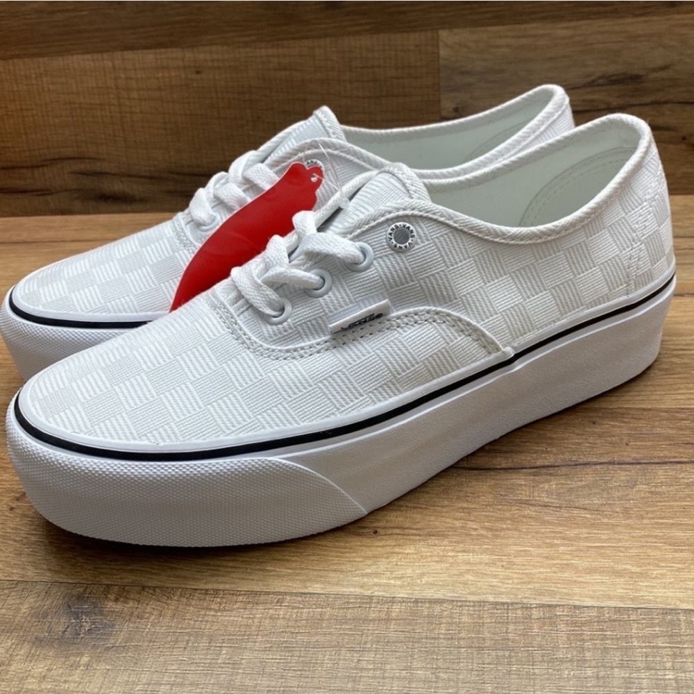 Vans Authentic Platform in Tonal Check